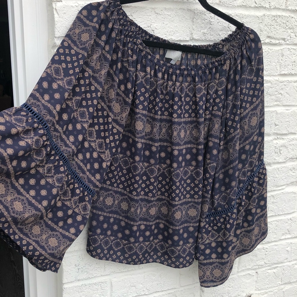 Off the shoulder blouse